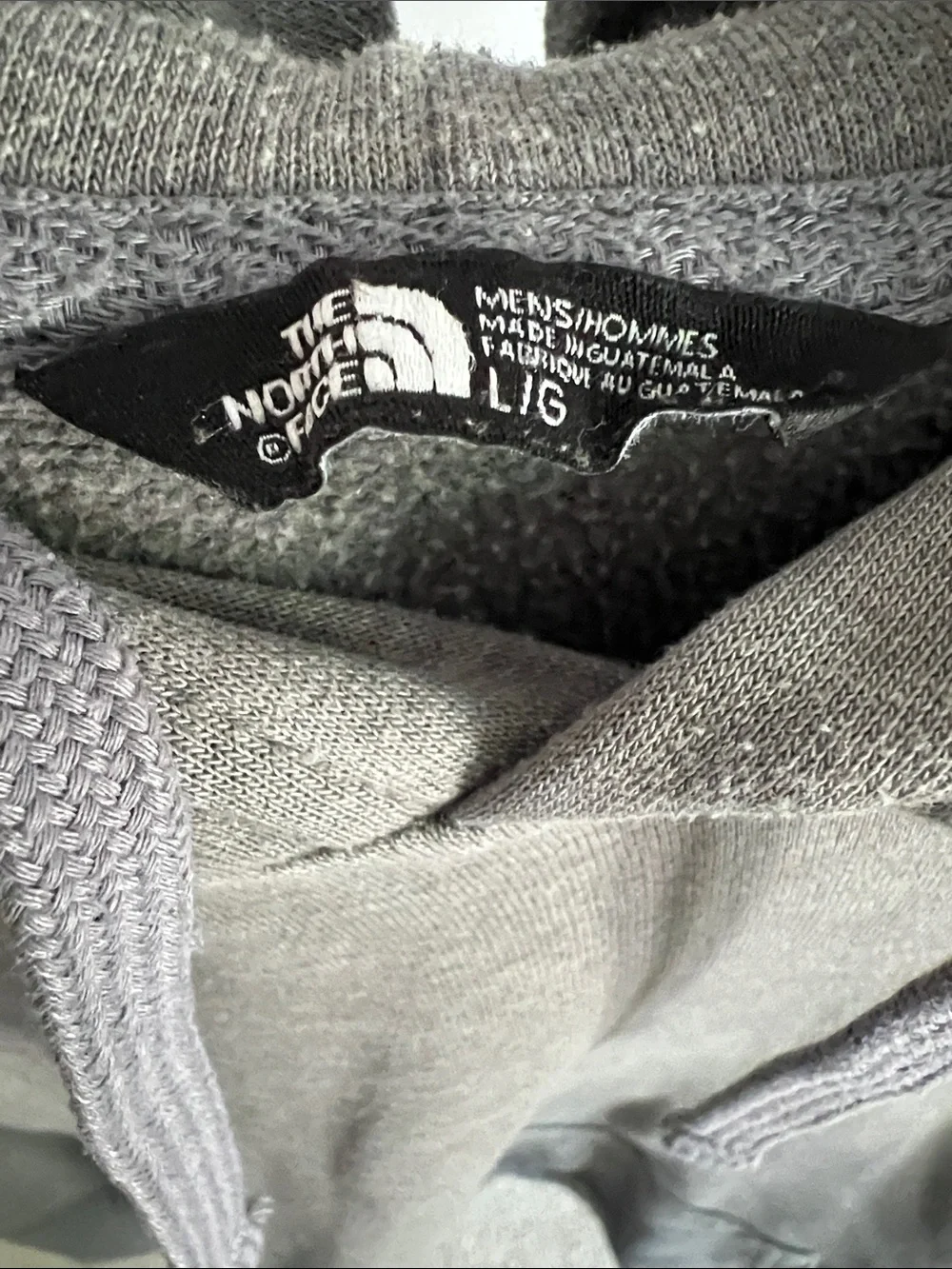 The North Face Gray Pullover Hoodie Sweatshirt. Size Large.